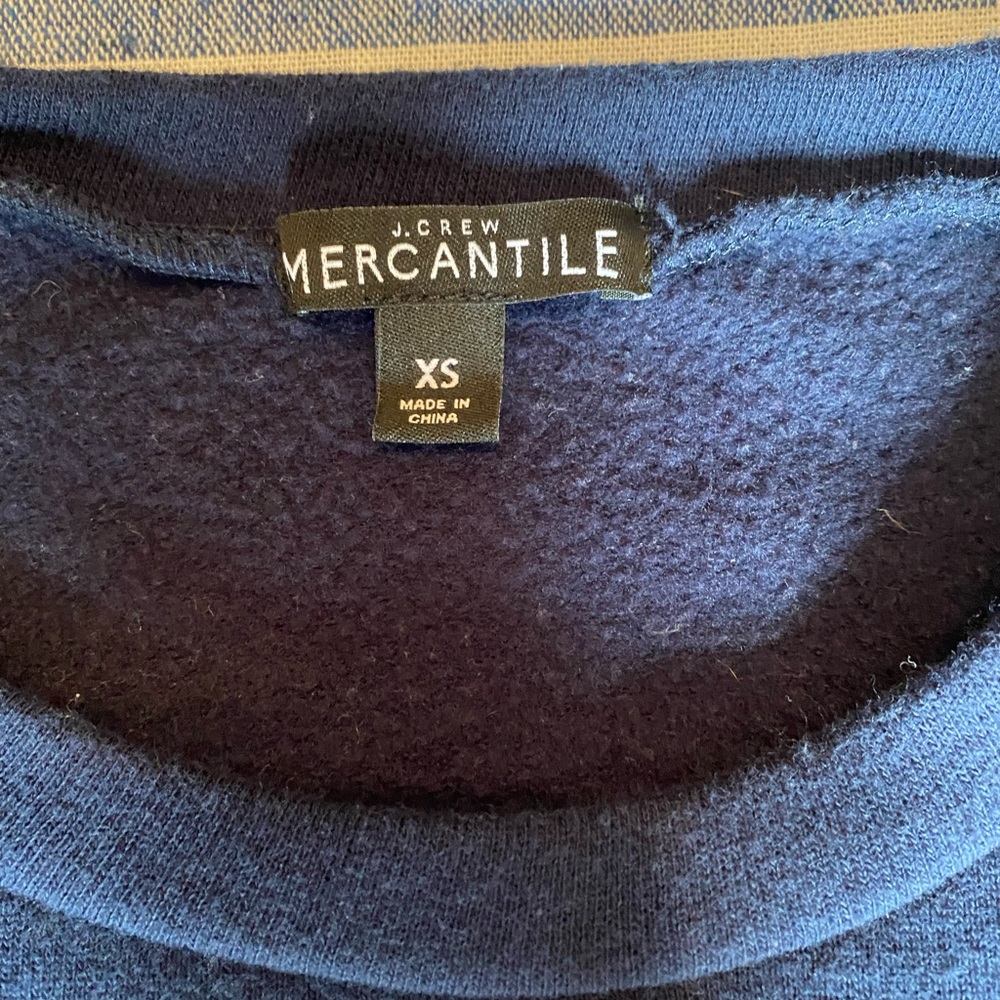 J. Crew Factory Ruffle Sweatshirt - Picture 2 of 5